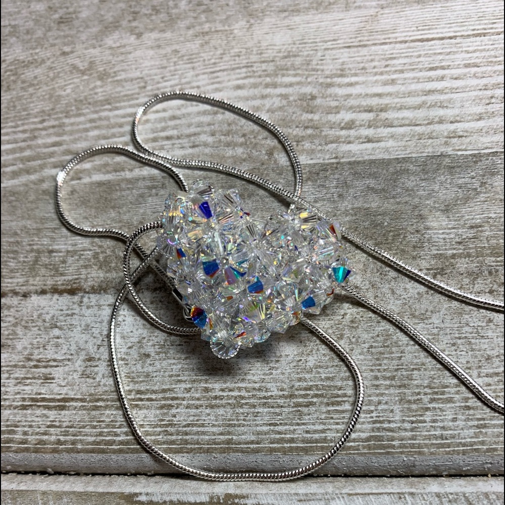 Handmade Swarovski Crystal ❤️ “Crystal AB” Necklac